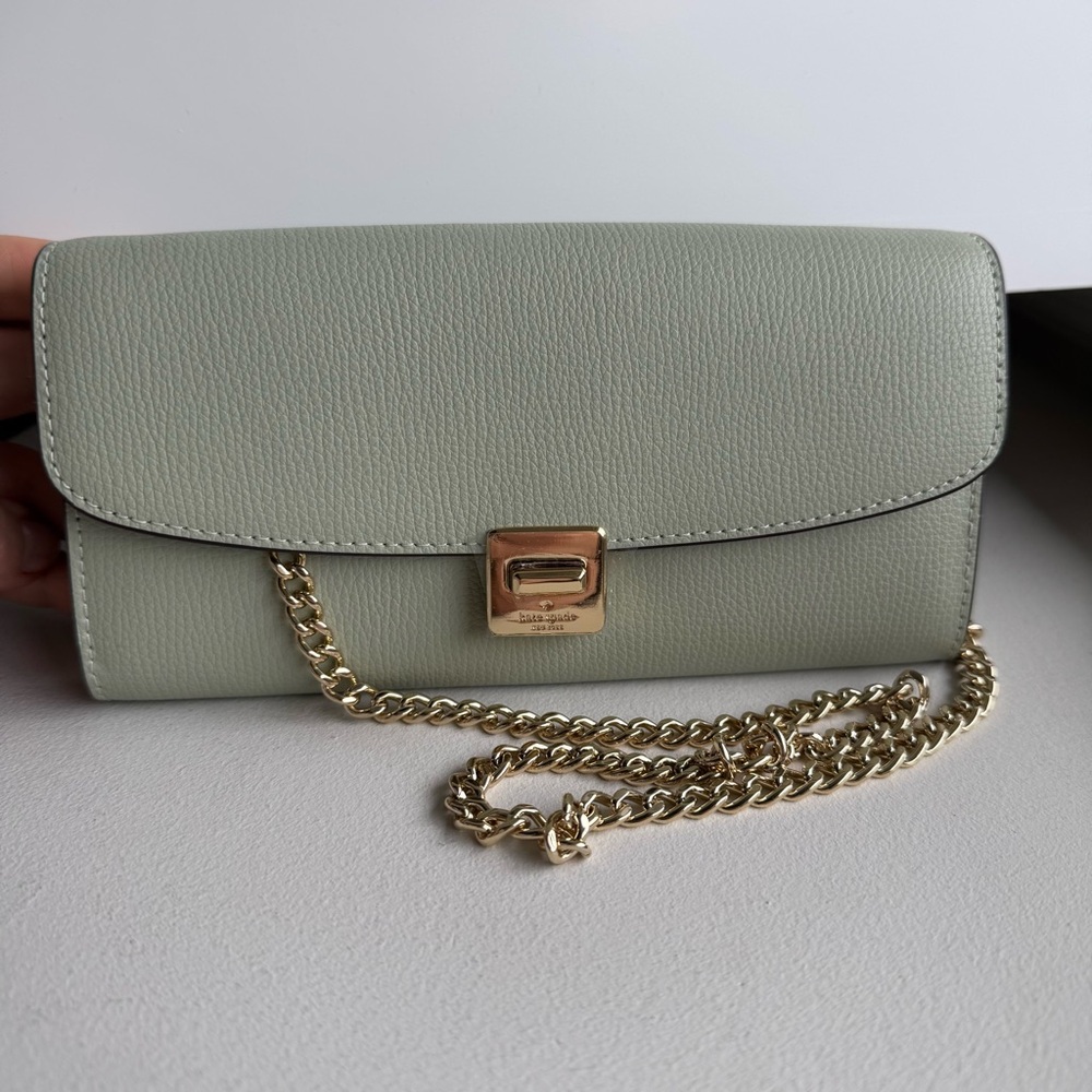 Kate Spade Leather Wallet on Chain